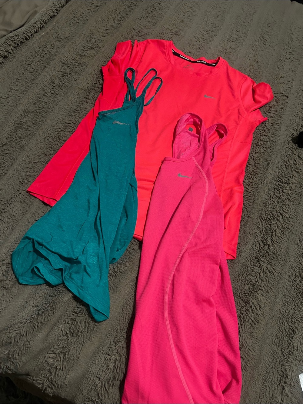 Nike Women's Bright Pink and Teal Active Tank Tops - 3-Pack Looks